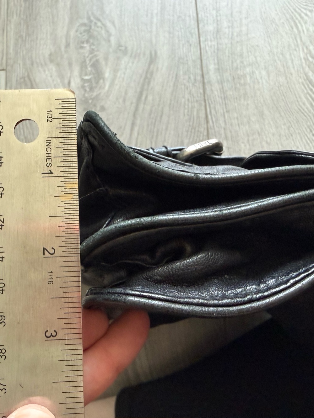 Frye Cameron Large Studded Satchel in black leather - Picture 11 of 13
